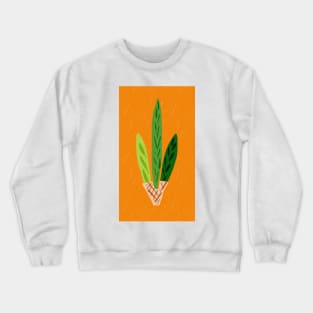 Lulav Orange Print Crewneck Sweatshirt